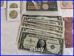 Gold, silver coin lot! Graded coin, Silver dimes, Indian pennies, silver halves