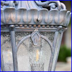 Grand Ornate Gilded Bronze Outdoor Pillar Light 76cm