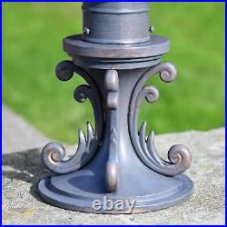 Grand Ornate Gilded Bronze Outdoor Pillar Light 76cm