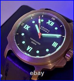 Gruppo Gamma Vanguard Bronze Blue Dial AN-18 Swiss Automatic 44mm 200m Sold Out