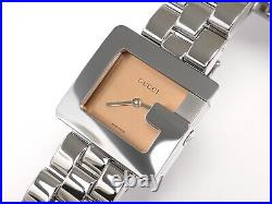 Gucci 3600 Copper / Salmon Pink 26mm Stainless Steel Square G 3600J