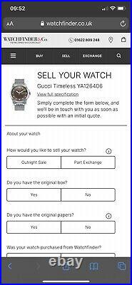 Gucci watch mens ya126406 Gucci timeless watch