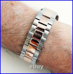 HUGO BOSS Men's Watch Wrist Watch 1513339 Ikon Chrono Mens Watch Two Colored New
