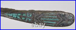 Han Dynasty Turquoise Gold and Silver Inlay Chinese Bronze Belt Hook