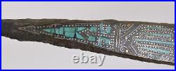 Han Dynasty Turquoise Gold and Silver Inlay Chinese Bronze Belt Hook