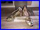 High Heel Sandals Leather Gold Silver Bronze Maliparmi Size 38 New Value