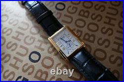 Hugo Boss Metropolis gold silver dial designer 1100 suit wrist tank watch £495