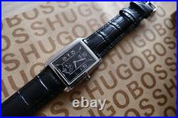 Hugo Boss Metropolis mens black silver designer 1100 suit wrist tank watch £495