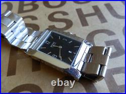 Hugo Boss mens swiss made black dial designer steel bracelet wrist watch £495