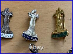 IDMA Amateur Ballroom Dance Medals & Pins'Gold' Silver & Bronze Hallmarked 1954