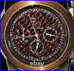 Invicta Men's Watch 4060 Two Tone Carbon Fiber Brown & Bronze Quartz 100M