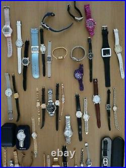 Job lot of Wristwatches, Working/Non working, Spares & Repairs