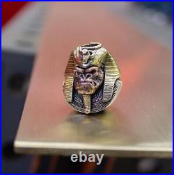 Knife Bead Pharaoh Gorilla Bronze Brass Nickel Silver EDC Paracord Lanyard Charm