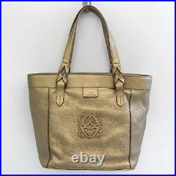 LOEWE Fusta 316.27. G46 Women's Leather Tote Bag Bronze, Gold