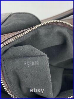 LOUIS VUITTON Tote Mahina L Shoulder Bag Bronze Silver Hardware Authentic A636