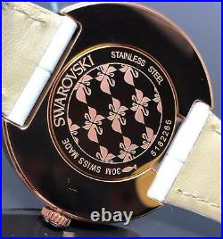 Ladies Watch Leather Strap Swarovski Swiss Made Watch Octea Dressy 5182265 NEW