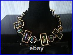 Luxury jewelry no diamond gold silver precious stones minimalist necklace woman