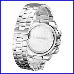 Mens Automatic Watch Silver Distinguish Stainless Steel Bracelet Watch GAMAGES