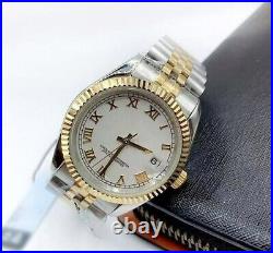Message For Pictures Blue Date Watch Automatic Waterproof Ceramic Beel Inc Box