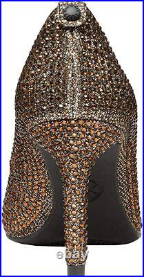 Michael Kors Woman's Dorothy Flex Pump Glitter Black/Bronze/Silver, Size8 M
