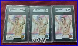 Michael Phelps 3× Rookie Cards Topps US Olympic 2012 SGC 10 GOLD SILVER BRONZE