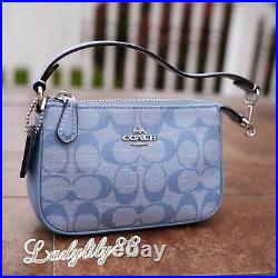 NWT Coach CI027 Nolita 15 In Signature Chambray Smooth Leather Two Color Option