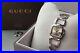 Near MINT / Full Set GUCCI YA125507 125.5 Brown Dial Quartz Ladies Watch