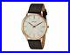 New Bulova Mens Modern Rose Gold Slim Brown Leather 97a126 Watch Rrp £259