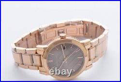 New Genuine Burberry Womens Watch Rose Gold With Beige Dial Bu9005 The City Uk