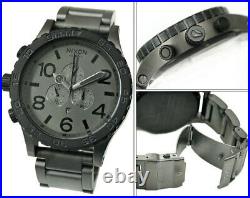 New Nixon 51-30 A083-1062 Gunmetal S/Steel Men's Chronograph Watch