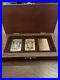Not for sale Set of three Marlboro Zippo lighters gold, silver, and bronze