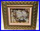 Original Framed Mixed Media Art Bronze Silver Gold signed A. Rodin 16x18 OOAK
