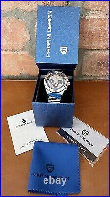 Pagani Design PD-1705 Stainless Steel Quartz Watch. Silver Dial. Latest Model