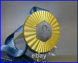 Paris Olympic Gold /Silver /Bronze Medals Ribbons & Display Stand Exact Replica