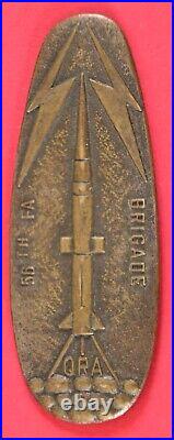 Pershing Nuclear Missile Professional Badge, Pershing Rock Bronze, QRA 56th FA