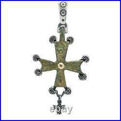 ROMAN BYZANTINE Cross GOLD & SILVER PENDANT Collectible Cross #9
