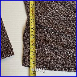 Ramy Brook Sz XS-S Silver Bronze Stretch Metallic Wrap Top Sweater