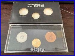 Rare 70expo Japan World Exposition Gold silver bronze medal Coin from Japan