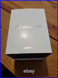 Rare Casio Edifice Solar Power Leather Strap Chronograph Watch Eqs-920bl-2avuef