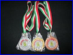 Rare Ferrari club of Japan Limited gold silver bronze medals 3 set
