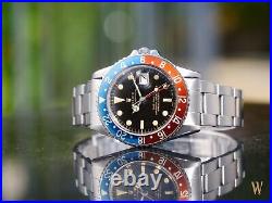 Rolex GMT Master 1675 Gilt Vintage Mens Wrist Watch