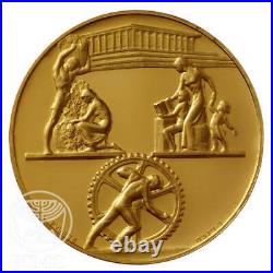 Rothschild Gold Israel Medal Baron Edmond De Rothschild