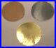 Shiny Foil Gold Silver Bronze Certificate / Company / Envelope Seals 41mm