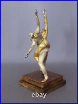 Statue Bronze Giuseppe Vasari Couple Dancing Sculpture Silver Gold Vintage