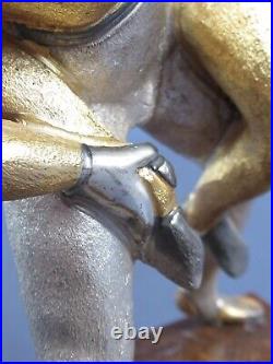 Statue Bronze Giuseppe Vasari Couple Dancing Sculpture Silver Gold Vintage