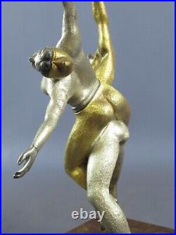 Statue Bronze Giuseppe Vasari Couple Dancing Sculpture Silver Gold Vintage