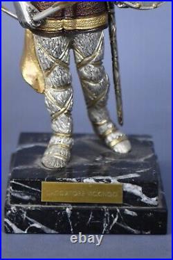 Statue Viking Sculpture Bronze Silver And Gold Hunter Vickingo