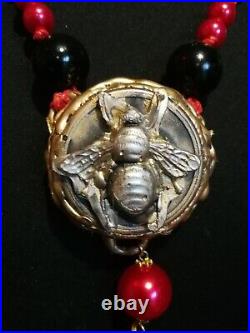 Talisman amulet bee honey lucky charm necklace pendant good luck money wealth 3