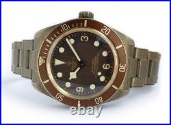 Tudor Black Bay Bronze Brown Dial Men's Watch With Spare strap ref 79012M