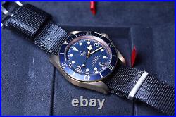 Tudor Heritage Black Bay Bronze Bucherer Blue Edition ref 79250BB Swiss Watch